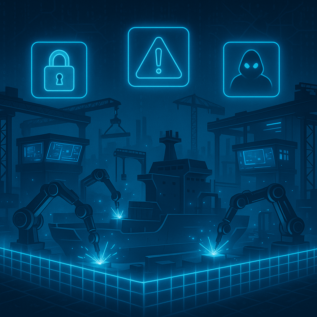 Shipyard worker using a handheld laser cleaner to remove rust and coatings from a steel ship hull with precision and no abrasives.