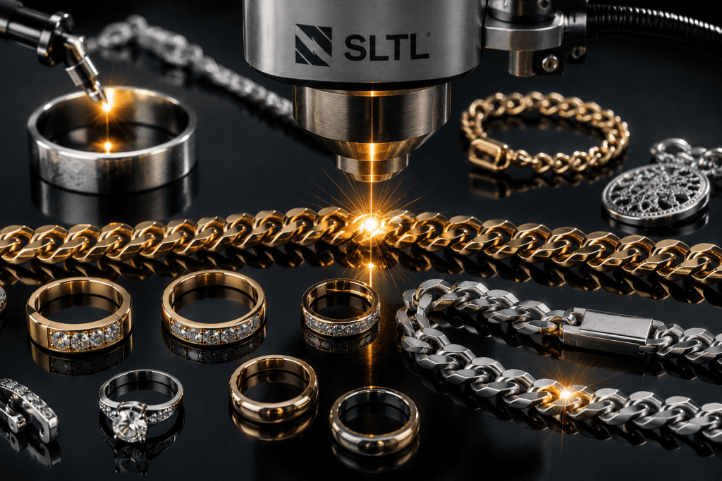 Laser welding applications for gold, silver and platinum jewelry repair and manufacturing